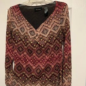 Multicolored Axcess long sleeve top - Large